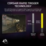 Teclado Mecánico Gaming Corsair Vanguard PRO 96 Efecto Hall 8000Hz Disparador Rápido Stream Deck Virtual SOCD