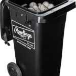 Rawlings Cubo de bolas rodantes con cesta con resorte | Capacidad de 32 galones | Bolas no incluidas