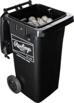 Rawlings Cubo de bolas rodantes con cesta con resorte | Capacidad de 32 galones | Bolas no incluidas