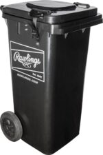 Rawlings Cubo de bolas rodantes con cesta con resorte | Capacidad de 32 galones | Bolas no incluidas
