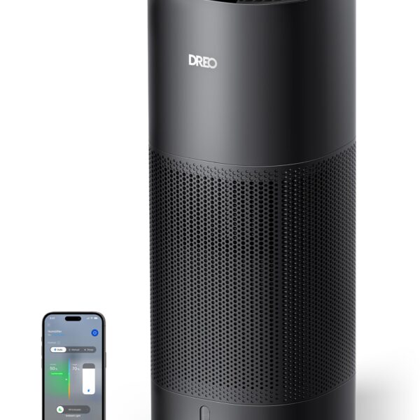 Humidificador evaporativo inteligente Dreo DR-HHM014S negro tanque 10L salida 800ml/h cobertura 1000 pies cuadrados 50 h