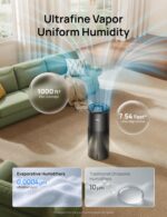 Humidificador evaporativo inteligente Dreo DR-HHM014S negro tanque 10L salida 800ml/h cobertura 1000 pies cuadrados 50 h