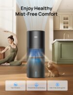 Humidificador evaporativo inteligente Dreo DR-HHM014S negro tanque 10L salida 800ml/h cobertura 1000 pies cuadrados 50 h