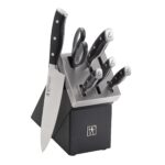 HENCKELS x EMERIL Lagasse The Nola Collection Razor-Sharp - Juego de cuchillos con bloque autoafilables alemanes de 7 pi