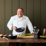 HENCKELS x EMERIL Lagasse The Nola Collection Razor-Sharp - Juego de cuchillos con bloque autoafilables alemanes de 7 pi