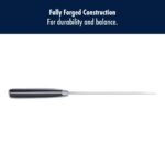 HENCKELS x EMERIL Lagasse The Nola Collection Razor-Sharp - Juego de cuchillos con bloque autoafilables alemanes de 7 pi