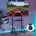 Soporte de Monitor GTPLAYER GTS091 Movil con Ruedas Altura Ajustable para TV 32 a 65 Pulgadas