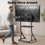 Soporte de Monitor GTPLAYER GTS091 Movil con Ruedas Altura Ajustable para TV 32 a 65 Pulgadas