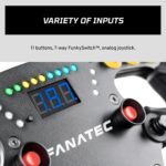 Volante Sim Racing Fanatec ClubSport F1 Esports V2 CRD-9020010-WW con licencia Fórmula 1 agarres Alcantara pantalla LED