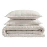 Juego de edredon Queen Kenneth Cole Revman International A0000660 3 piezas tejido en relieve suave para todas las estaci