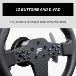 Volante Sim Racing FANATEC CSL P1 V2 QR2 Lite 11.811 in Empuñadura Goma RevStripe Pantalla LED Paletas Metal Compatible
