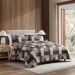 Juego de colcha Queen Eddie Bauer Revman International A0005757 algodón suave reversible con fundas de almohada 3 piezas