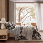 Juego de colcha Queen Eddie Bauer Revman International A0005757 algodón suave reversible con fundas de almohada 3 piezas