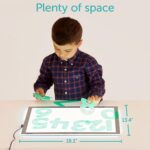 tickit Panel de luz | Rectangular | LED ultra brillante | Brillo ajustable | Tablero de luz para niños | Trazado, explor