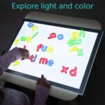 tickit Panel de luz | Rectangular | LED ultra brillante | Brillo ajustable | Tablero de luz para niños | Trazado, explor