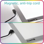 tickit Panel de luz | Rectangular | LED ultra brillante | Brillo ajustable | Tablero de luz para niños | Trazado, explor