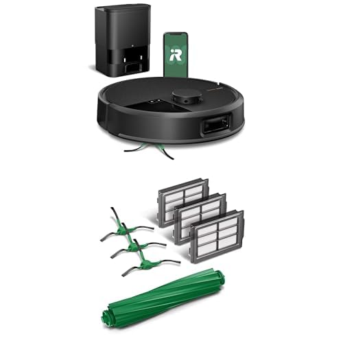 Paquete robot aspirador iRobot Roomba Plus 504 Vac base vaciado automático 75 días navegación LiDAR con kit accesorios r