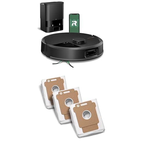 Version 1.0.0 Robot Aspirador iRobot Roomba Plus 504 Vac con Base de Vaciado Automático y Bolsas de Eliminación de Suciedad de Repuest