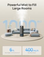 Humidificador inteligente niebla fría Dreo DR-HHM015S gris tanque 16L cobertura 1000 pies cuadrados 130 horas 30 dB llen