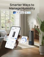 Humidificador inteligente niebla fría Dreo DR-HHM015S gris tanque 16L cobertura 1000 pies cuadrados 130 horas 30 dB llen
