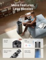 Humidificador inteligente niebla fría Dreo DR-HHM015S gris tanque 16L cobertura 1000 pies cuadrados 130 horas 30 dB llen