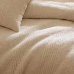 Juego de edredón punto jersey DKNY Pure CHF Industries 2OK010175QCMS matrimonial Queen beige avena suave 3 piezas ropa d