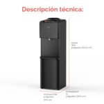 Dispensador de agua enfriador Brio CLTL130 carga superior para garrafón de 3 y 5 galones agua caliente y fría seguro par