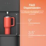 Dispensador de agua enfriador Brio CLTL130 carga superior para garrafón de 3 y 5 galones agua caliente y fría seguro par