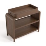 Storkcraft Cambiador Santos (Hazelnut) – Cambiador de bebé certificado GREENGUARD Gold, cambiador de madera maciza para