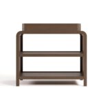 Storkcraft Cambiador Santos (Hazelnut) – Cambiador de bebé certificado GREENGUARD Gold, cambiador de madera maciza para