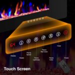 Chimenea Eléctrica ZAFRO RFH-6001LC 60 Pulgadas Empotrada o Muro Ultradelgada Silenciosa Llama LED 12 Colores Ajustables