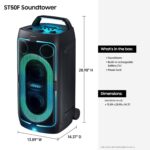Samsung Sound Tower ST50F Altavoz portátil para fiestas con batería incorporada, conectividad BluetoothHasta 18 horas de