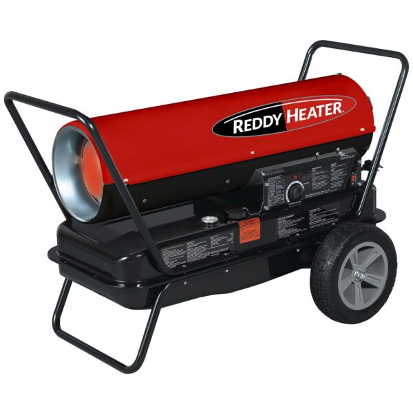 Calentador queroseno aire forzado Reddy Heater RFA135C 135000 BTU tanque 10 galones certificado CSA