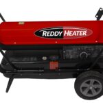 Calentador de aire forzado Reddy Heater RFA180CV 140,000-180,000 BTU queroseno multicombustible con termostato y tanque