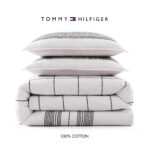 Juego de edredón Tommy Hilfiger Brooklyn Revman International A0006136 algodón texturizado tamaño King 3 piezas con fund