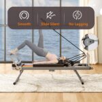 KEIKI Máquina reformadora de pilates, cama plegable para entrenamiento de gimnasio en casa, equipo de estudio de yoga mu