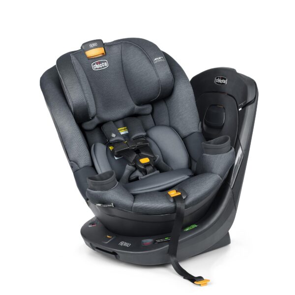 Asiento convertible giratorio Chicco Fit360 ClearTex Artsana USA 06087216950070 rotacion 360 grados trasero y delantero