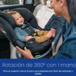 Asiento convertible giratorio Chicco Fit360 ClearTex Artsana USA 06087216950070 rotacion 360 grados trasero y delantero