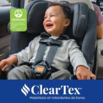 Asiento convertible giratorio Chicco Fit360 ClearTex Artsana USA 06087216950070 rotacion 360 grados trasero y delantero