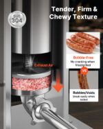 VEVOR Relleno manual de salchichas, relleno vertical de carne de 11 libras / 5 L, máquina de llenado de carne de doble v