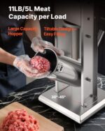 VEVOR Relleno manual de salchichas, relleno vertical de carne de 11 libras / 5 L, máquina de llenado de carne de doble v