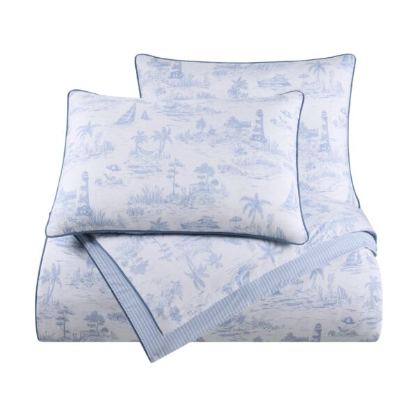 Edredon Southern Tide Marco Island WestPoint Home 1C48818 tamaño Full Queen color azul