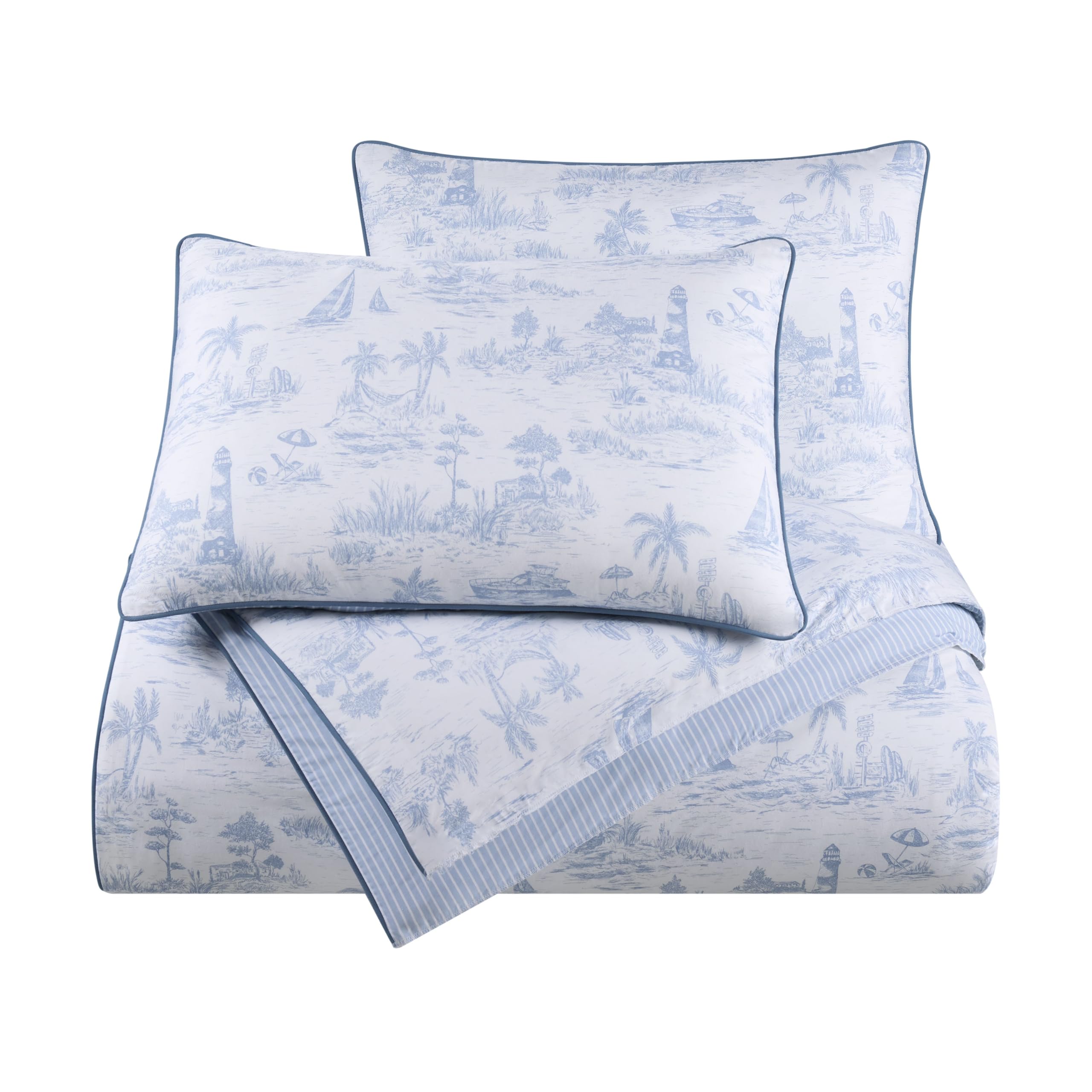 Version 1.0.0 Edredon Southern Tide Marco Island WestPoint Home 1C48818 tamaño Full Queen color azul
