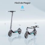 MEGAWHEELS Electric Scooter,Electric Scooter Adults Teens,10in Pneumatic Tires,350/500/600W Motor,19/31 Miles Range,15.5