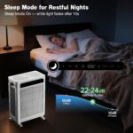 Purificador de aire KNKA APH4000 filtro HEPA con prefiltro lavable cubre hasta 157 metros cuadrados por hora pantalla AQ