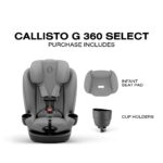 Callisto G 360 Select Asiento Convertible Todo en Uno Giratoria - Gris