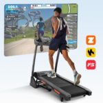Cinta de Correr Plegable THERUN X-T420 Inclinación Automática 0 a 15 Porciento Motor 3.5HP Capacidad 136kg Cinturón 17 P