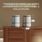 Humidificador Blueair DreamWell 113360 Llenado Superior Sin Niebla Tecnología InvisibleMist 48 Horas Difusor de Aceites