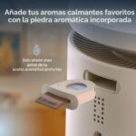 Humidificador Blueair DreamWell 113360 Llenado Superior Sin Niebla Tecnología InvisibleMist 48 Horas Difusor de Aceites