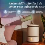 Humidificador Blueair DreamWell 113360 Llenado Superior Sin Niebla Tecnología InvisibleMist 48 Horas Difusor de Aceites